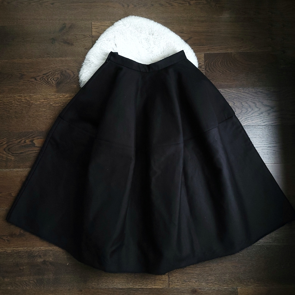 Esther Perbandt Squircle Custom Made Heavy Avante Garde Parachute Midi Skirt - Picture 10 of 13